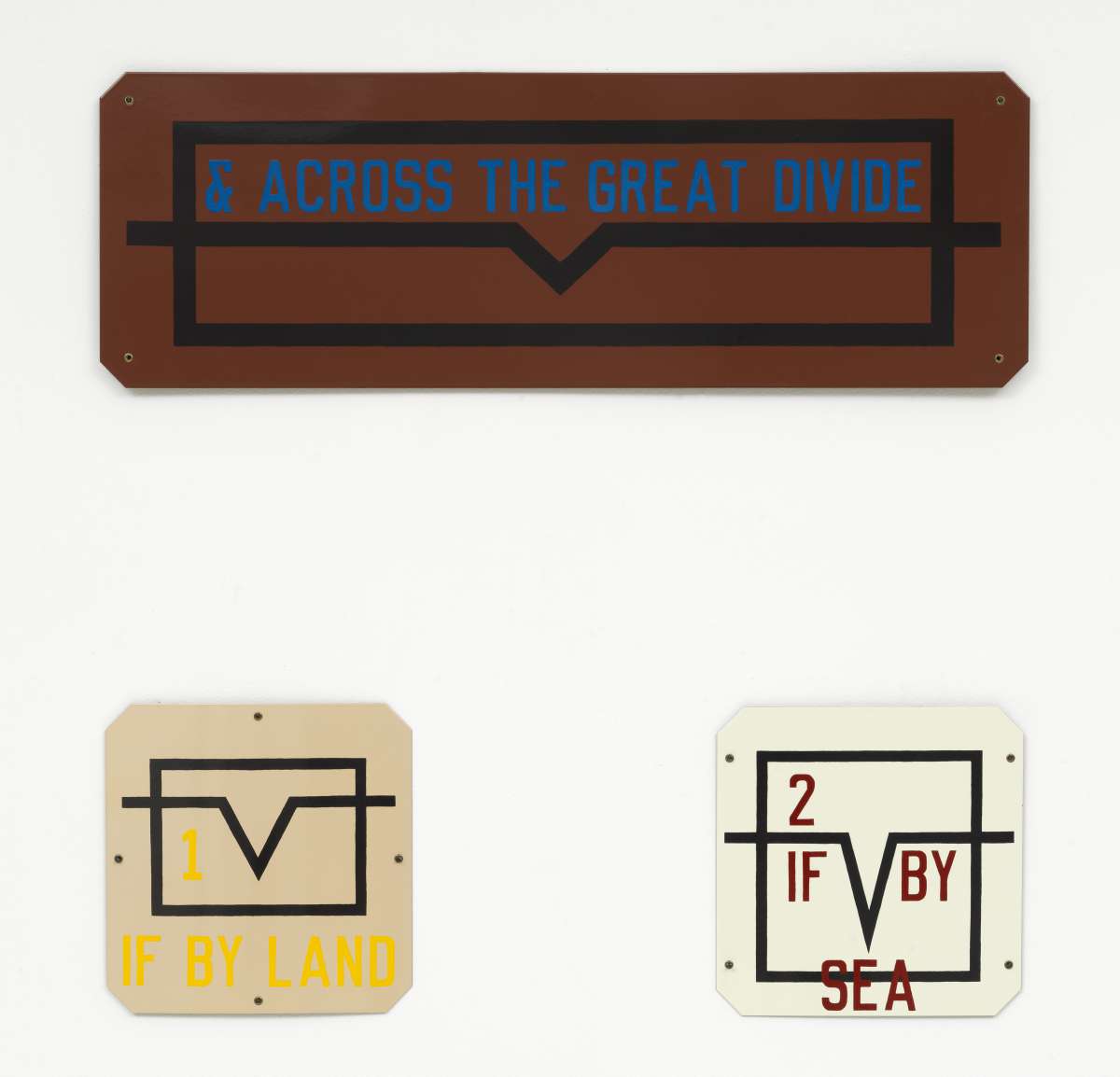 Lawrence Weiner, & Across The Great Divide, 1991