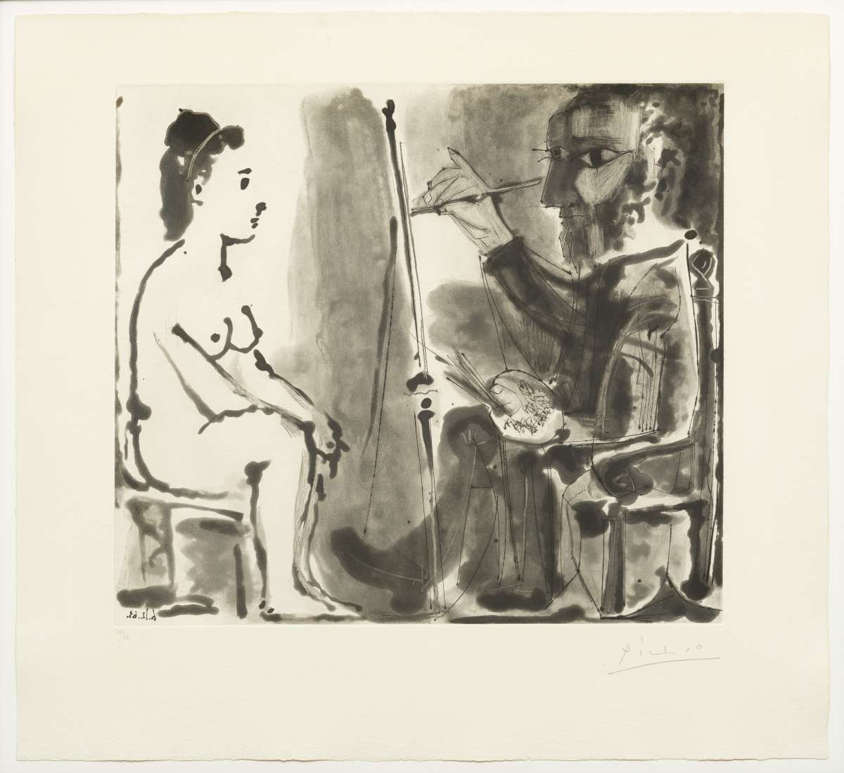 Le Peintre Et Son Modèle, 1963