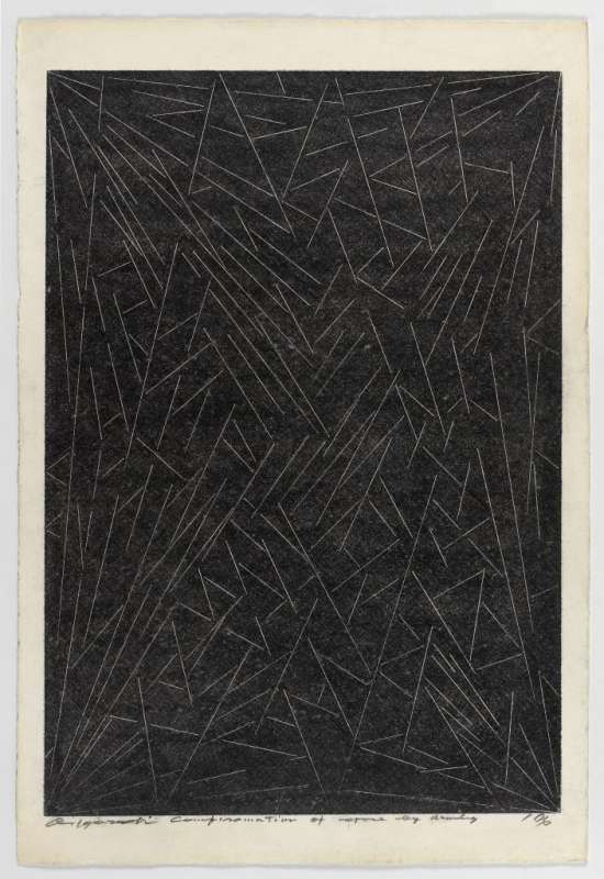 Akio Igarashi, Confirmation of Space by Drawing, 1976