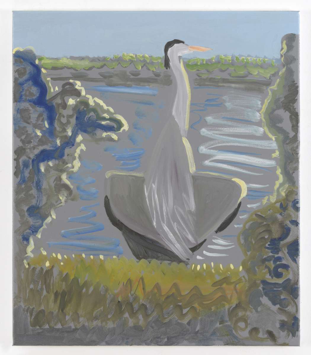 Emo Verkerk, Zonnende Reiger, 2021