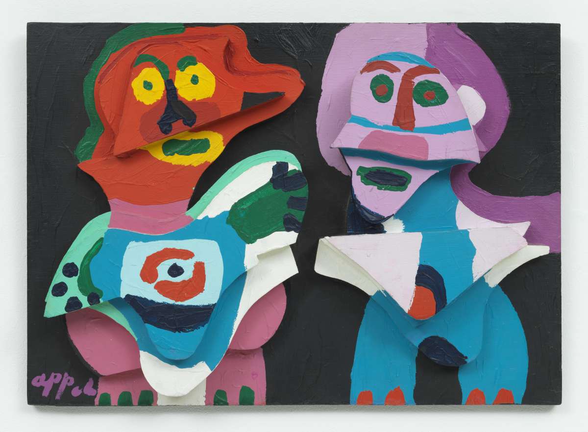 Karel Appel, Couple in Wood, 1975