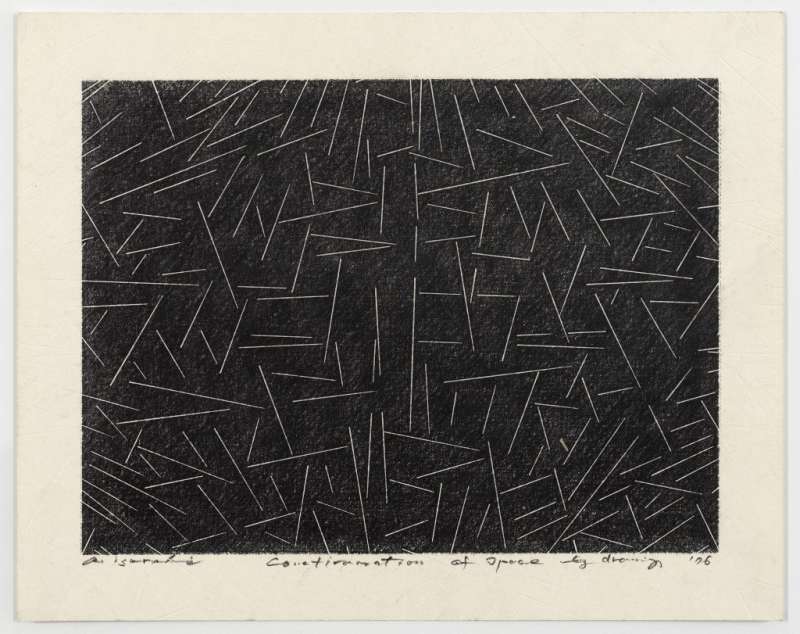 Akio Igarashi, Confirmation of Space by Drawing, 1976