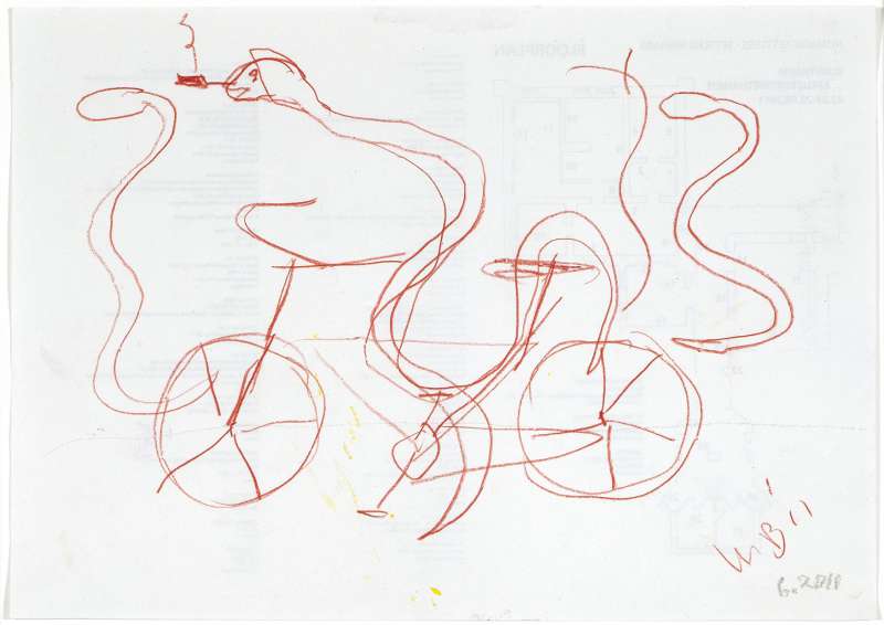 snake on a bike, 2011