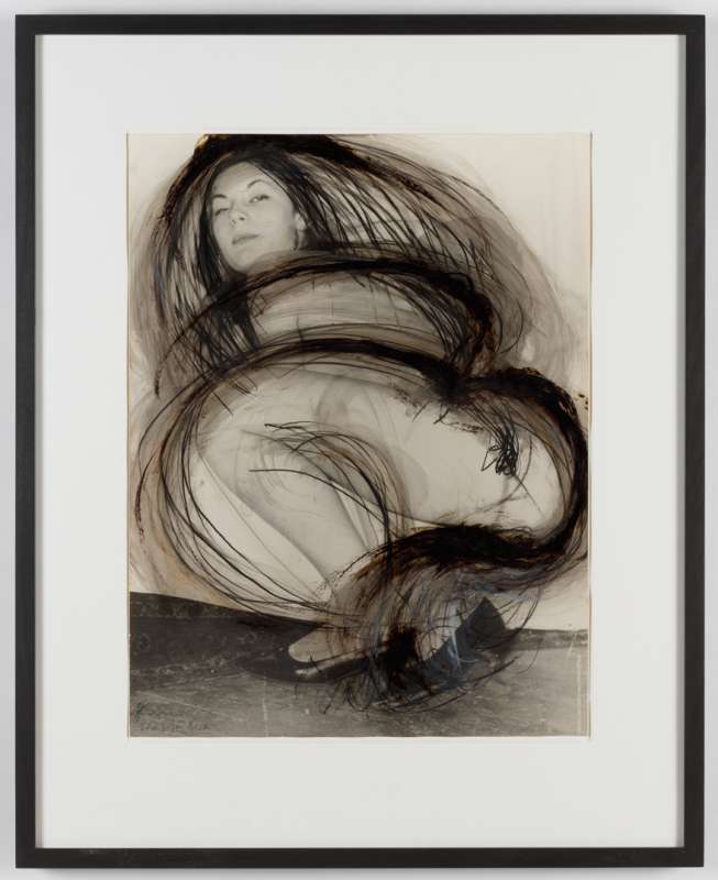 Arnulf Rainer, Foto-übermalung ("Schlitziger Blick"), 1929